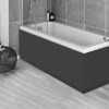 Harbour 1800mm Vinyl Wrap Bath Panel -Drench Store 08 harbour graphite grey bath panel 1700 edit 1 1