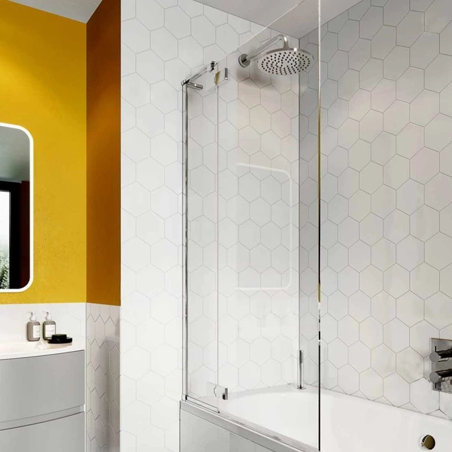 Crosswater Svelte 8mm Easy Clean Single Bath Screen - 1500 X 900mm 3 Crosswater Svelte 8mm Easy Clean Single Bath Screen - 1500 X 900mm