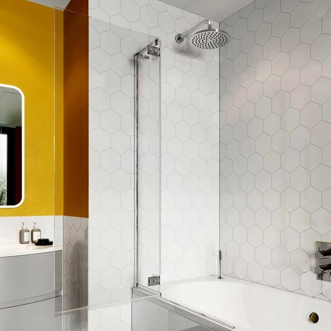 Crosswater Svelte 8mm Easy Clean Single Bath Screen - 1500 X 900mm 4 Crosswater Svelte 8mm Easy Clean Single Bath Screen - 1500 X 900mm - Image 2