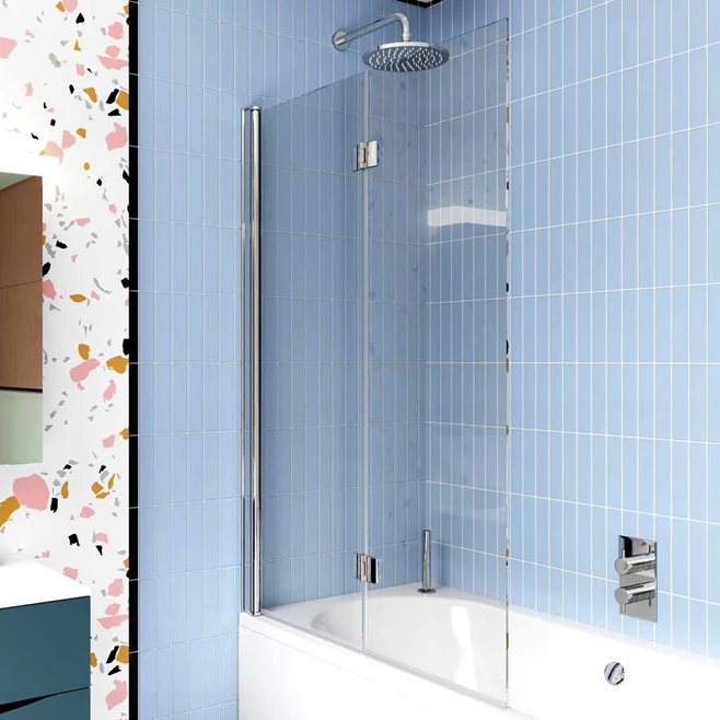 Crosswater Design Double Dual Inward Opening Bath Screen 3 Crosswater Design Double Dual Inward Opening Bath Screen