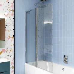 Crosswater Design Double Outward Opening Bath Screen