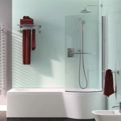 ArmourCast Arco Shower Bath Right Or Left Hand (inc Leg Pack) - 1500 X 852mm