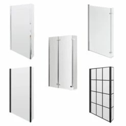Drench L Shaped ArmourCast Reinforced Shower Bath With Panel And Shower Screen - 1700mm -Drench Store bath screens selection
