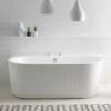 BC Designs Ancora Back To Wall Bath - 1640 X 760mm 2 BC Designs Ancora Back To Wall Bath - 1640 X 760mm -Drench Store bc designs ancora back to wall bath 1640x760mm lifestyle