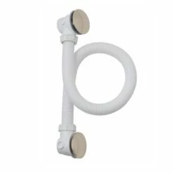 BC Designs Brushed Nickel Push Down Concealed Bath Waste & Overflow