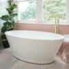 BC Designs Chalice Minor Freestanding Bath - 1650 X 900mm -Drench Store bc designs chalice minor freestanding bath 1650x900mm lifestyle
