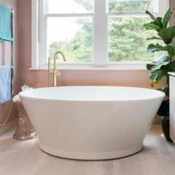 BC Designs Chalice Minor Freestanding Bath - 1650 X 900mm -Drench Store bc designs chalice minor freestanding bath 1650x900mm lifestyle2