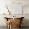 BC Designs Classic Roll Top Copper Boat Bath - 1500 X 725mm & 1700 X 725mm 2 BC Designs Classic Roll Top Copper Boat Bath - 1500 X 725mm & 1700 X 725mm -Drench Store bc designs classic roll top copper boat bath 1500x700mm lifestyle