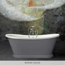 BC Designs Double-Skinned Acrylic Boat Bath - 1580 & 1700 X 750mm & 1800 X 800mm -Drench Store bc designs double skinned grey acrylic boat bath banner