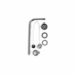 BC Designs Exposed Bath Plug & Chain Waste With Overflow Pipe