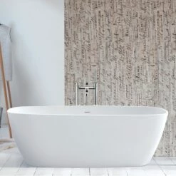 BC Designs Vive Freestanding Bath - 1610 X 750mm -Drench Store bc designs vive freestanding bath 1610x750mm lifestyle