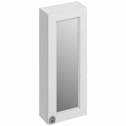 Burlington Single Door Wall Mounted Mirrored Cabinet - 300 X 750mm