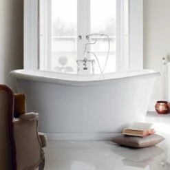 Burlington Admiral Freestanding Roll Top Bath - 1650 X 705mm & 1800 X 885mm