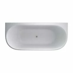 Burlington Avantgarde Back To Wall Roll Top Bath With Luxury Feet - 1700 X 750mm -Drench Store burlington avantgarde back to wall bath overview