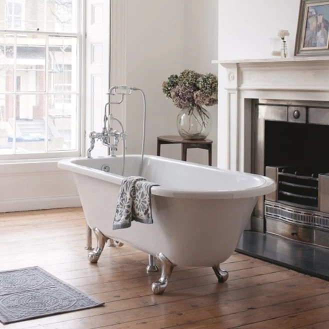 Burlington Blenheim Roll Top Bath With Luxury Feet - 1700 X 750mm 4 Burlington Blenheim Roll Top Bath With Luxury Feet - 1700 X 750mm - Image 2