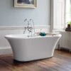 Burlington Brindley Freestanding Bath With Surround - 1700 X 750mm -Drench Store burlington brindley freestanding bath surround