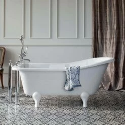 Burlington Buckingham Mini Slipper Bath With Luxury Feet - 1500 X 740mm