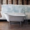 Burlington Harewood Slipper Bath With Luxury Feet - 1690 X 730mm -Drench Store burlington standard slipper bath hero