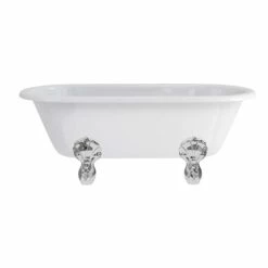 Burlington Windsor Roll Top Bath With Luxury Feet - 1500 X 750mm & 1690 X 745mm -Drench Store burlington windsor roll top bath with feet