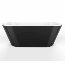 Charlotte Edwards Grosvenor Black Freestanding Bath - 1650 X 735mm -Drench Store charlotte edwards 180l freestand bath black finish
