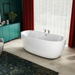 Charlotte Edwards Callisto White Freestanding Bath - 1700 X 800mm -Drench Store charlotte edwards callisto freestanding bath room set