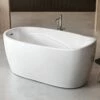 Charlotte Edwards Ceres White Freestanding Bath - 1400 X 750mm 2 Charlotte Edwards Ceres White Freestanding Bath - 1400 X 750mm -Drench Store charlotte edwards ceres freestanding bath 1400x750 lifestyle
