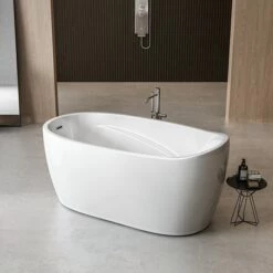 Charlotte Edwards Ceres White Freestanding Bath - 1400 X 750mm -Drench Store charlotte edwards ceres freestanding bath 1400x750 room set
