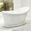 Charlotte Edwards Ersa White Small Freestanding Bath - 1350 X 750mm -Drench Store charlotte edwards ersa freestanding bath 1350x750 lifestyle
