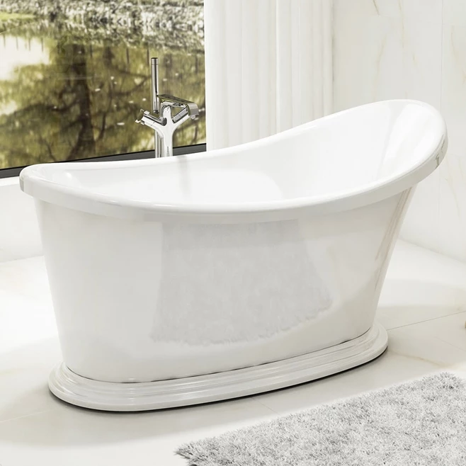 Charlotte Edwards Ersa White Small Freestanding Bath - 1350 X 750mm 3 Charlotte Edwards Ersa White Small Freestanding Bath - 1350 X 750mm