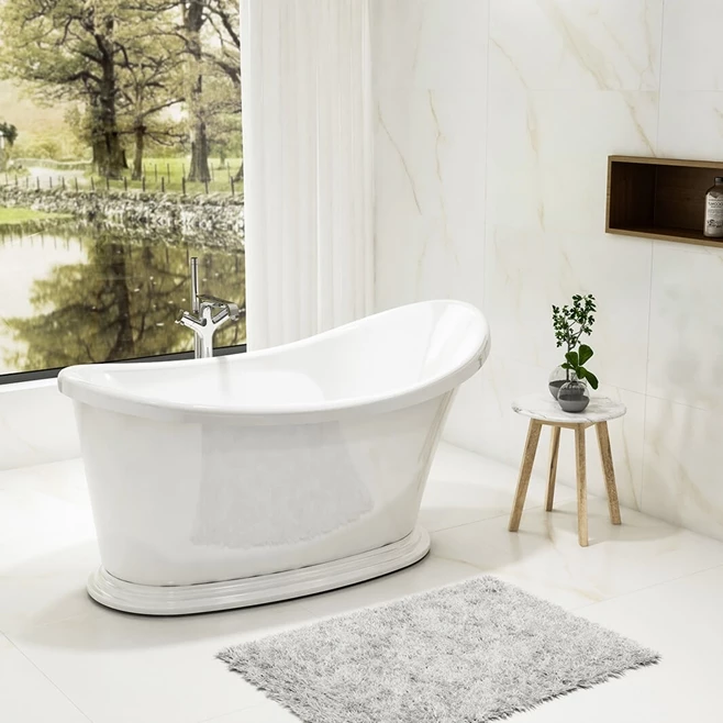 Charlotte Edwards Ersa White Small Freestanding Bath - 1350 X 750mm 4 Charlotte Edwards Ersa White Small Freestanding Bath - 1350 X 750mm - Image 2