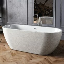 Charlotte Edwards Belgravia Silver Freestanding Bath - 1690 X 730mm
