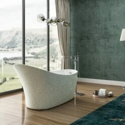 Charlotte Edwards Portobello Silver Freestanding Bath - 1590 X 680mm 5 Charlotte Edwards Portobello Silver Freestanding Bath - 1590 X 680mm -Drench Store charlotte edwards freestanding bath portobella sparkling silver room set