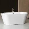 Charlotte Edwards Grosvenor Free Standing Bath - 1650 X 735mm 2 Charlotte Edwards Grosvenor Free Standing Bath - 1650 X 735mm -Drench Store charlotte edwards grosvenor bath white lifestyle