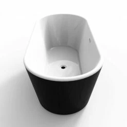 Charlotte Edwards Grosvenor Black Freestanding Bath - 1650 X 735mm -Drench Store charlotte edwards grosvenor black freestand bath