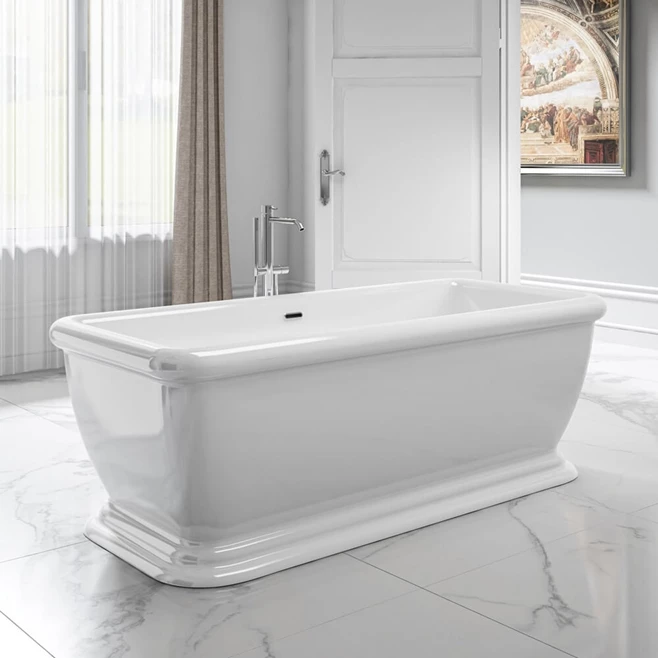 Charlotte Edwards Henley White Freestanding Bath - 1730 X 790mm 3 Charlotte Edwards Henley White Freestanding Bath - 1730 X 790mm