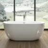 Charlotte Edwards Mayfair Freestanding Bath 1 Charlotte Edwards Mayfair Freestanding Bath -Drench Store charlotte edwards mayfair white bath lifestyle3