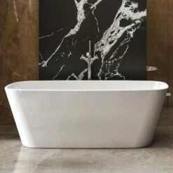 Charlotte Edwards Mimas White Freestanding Bath - 1700 X 750mm
