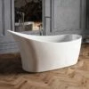 Charlotte Edwards Portobello White Freestanding Bath - 1590 X 680mm -Drench Store charlotte edwards portobello white bath lifestyle2