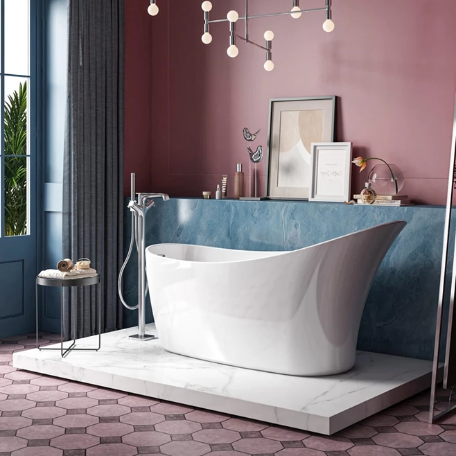 Charlotte Edwards Portobello White Freestanding Bath - 1590 X 680mm 6 Charlotte Edwards Portobello White Freestanding Bath - 1590 X 680mm - Image 4