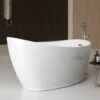 Charlotte Edwards Proteus White Freestanding Bath - 1550 X 780mm -Drench Store charlotte edwards proteus white bath lifestyle