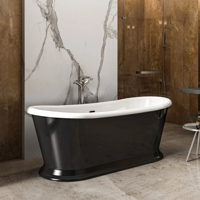 Charlotte Edwards Rosemary Black Freestanding Bath - 1710 X 720mm 4 Charlotte Edwards Rosemary Black Freestanding Bath - 1710 X 720mm - Image 2