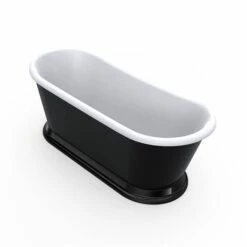 Charlotte Edwards Rosemary Black Freestanding Bath - 1710 X 720mm 7 Charlotte Edwards Rosemary Black Freestanding Bath - 1710 X 720mm -Drench Store charlotte edwards rosemary black freestander bath