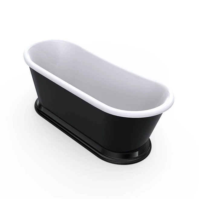 Charlotte Edwards Rosemary Black Freestanding Bath - 1710 X 720mm 5 Charlotte Edwards Rosemary Black Freestanding Bath - 1710 X 720mm - Image 3