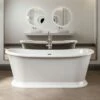 Charlotte Edwards Rosemary White Freestanding Bath - 1710 X 720mm -Drench Store charlotte edwards rosemary white bath lifestyle
