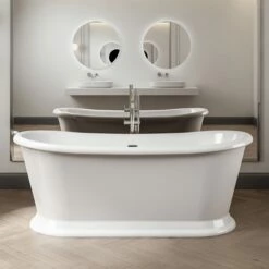 Charlotte Edwards Rosemary White Freestanding Bath - 1710 X 720mm