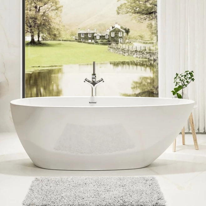 Charlotte Edwards Ruby White Freestanding Bath - 1690 X 780mm 3 Charlotte Edwards Ruby White Freestanding Bath - 1690 X 780mm