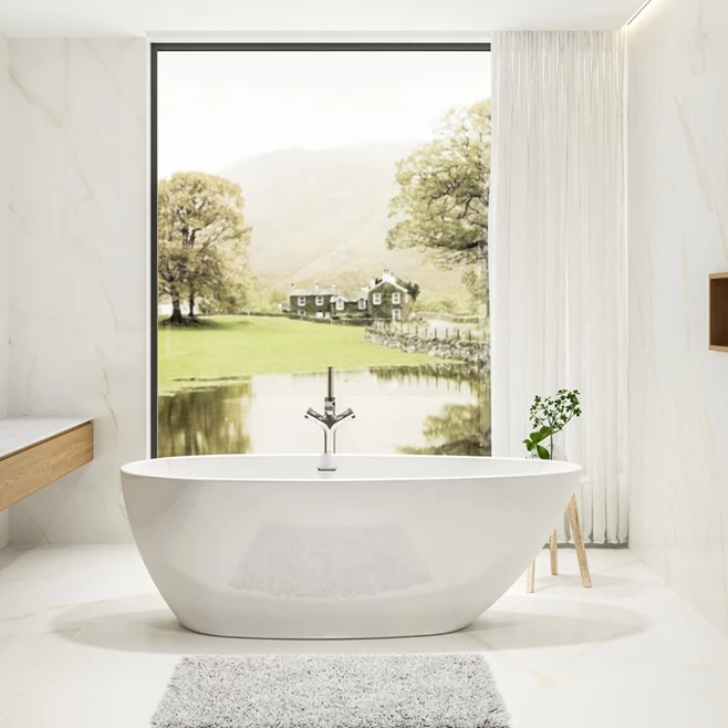 Charlotte Edwards Ruby White Freestanding Bath - 1690 X 780mm 4 Charlotte Edwards Ruby White Freestanding Bath - 1690 X 780mm - Image 2