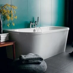 Cleargreen Saturn Freestanding Bath - 1700 X 750mm -Drench Store cleargreen saturn freestanding bath 1700 750 lifestyle2