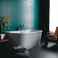 Cleargreen Saturn Freestanding Bath - 1700 X 750mm -Drench Store cleargreen saturn freestanding bath 1700 750 lifestyle3