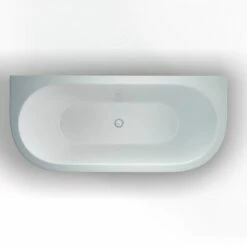 Cleargreen Saturn Freestanding Bath - 1700 X 750mm -Drench Store cleargreen saturn freestanding bath 1700 750 top view2 cutout